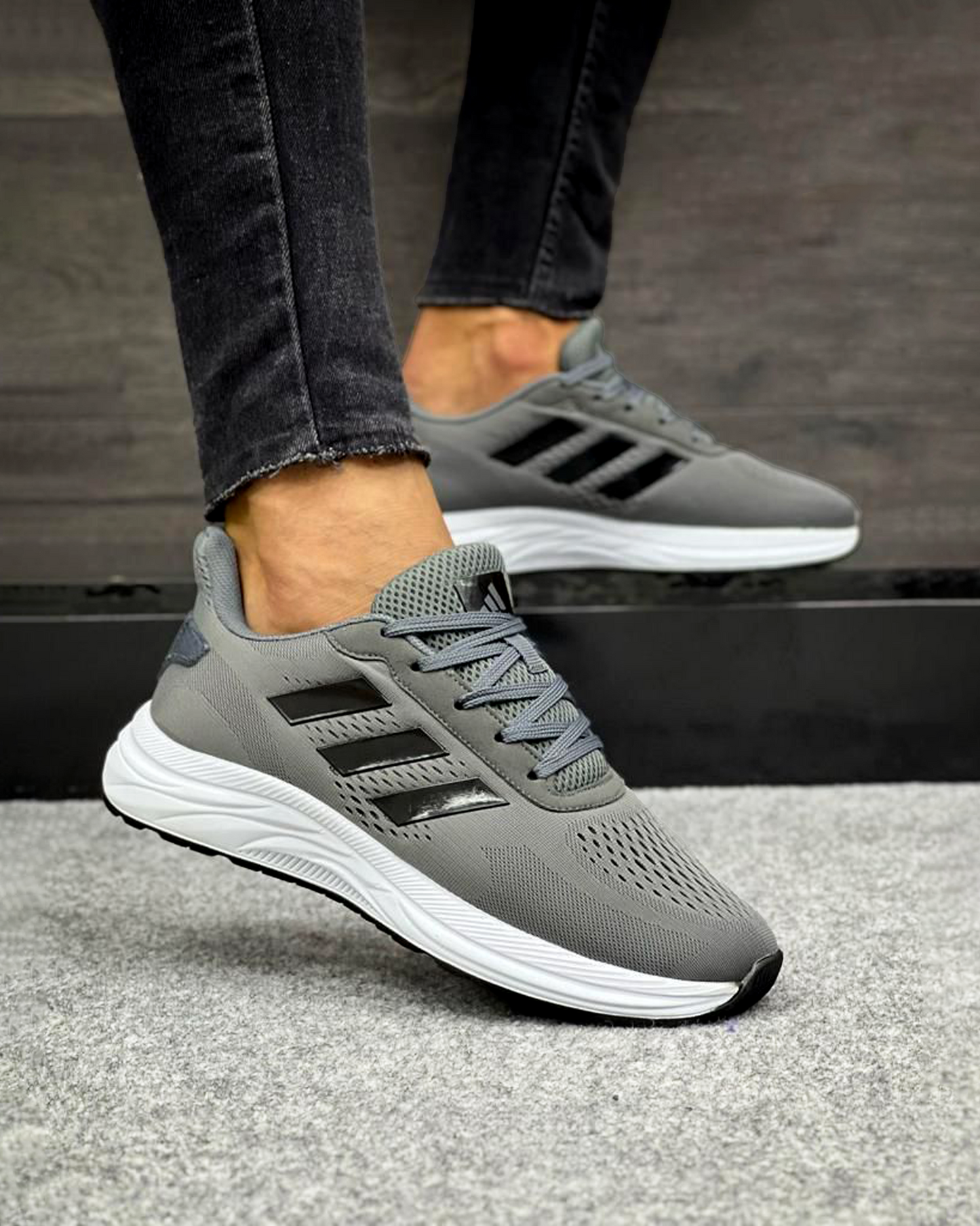 Adidasi AD-05 Gri Negru