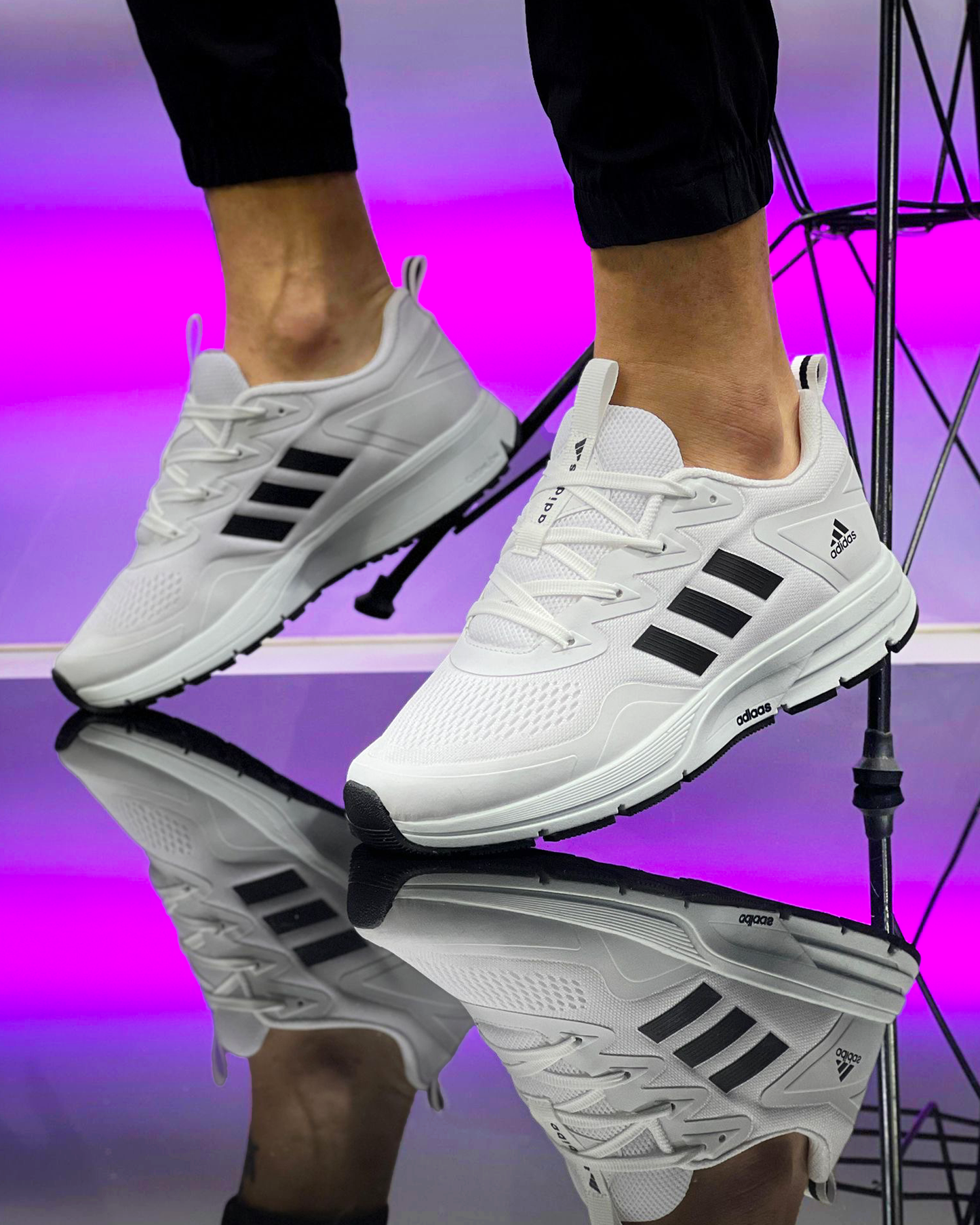 Adidasi AD-09 Alb